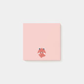 Schattige liefde rode panda post-it® notes (Voorkant)