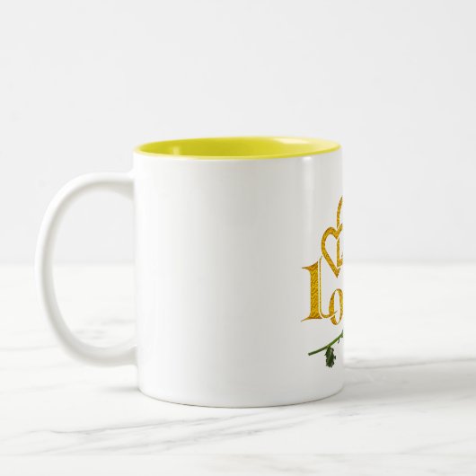 schattige liefde voor je Valentijnsdag roos mok (Links)