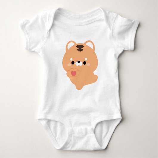 Schattige Liefdes Tijger Romper (Voorkant)