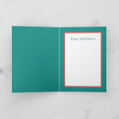 Schattige liefdes vogels Trouwen voeg tekst toe Kaart (Binnen)