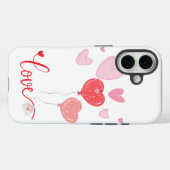 Schattige Liefdesballonnen & Harten – Schattigee V Case-Mate iPhone Case (Achterkant (horizontaal))