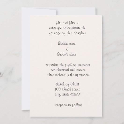 schattige liefdesbruidjes kaart (Achterkant)