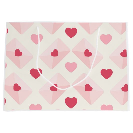 Schattige liefdeshart groot cadeauzakje (Voorkant)