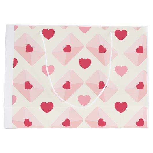 Schattige liefdeshart groot cadeauzakje (Achterkant)