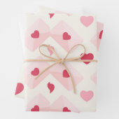 Schattige liefdeshart inpakpapier vel (In situ)