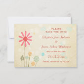 Schattige Liefdesvogels Save The Date Kaart (Achterkant)