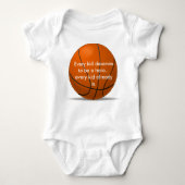 Schattige, liefhebbende basketbaltas romper (Voorkant)