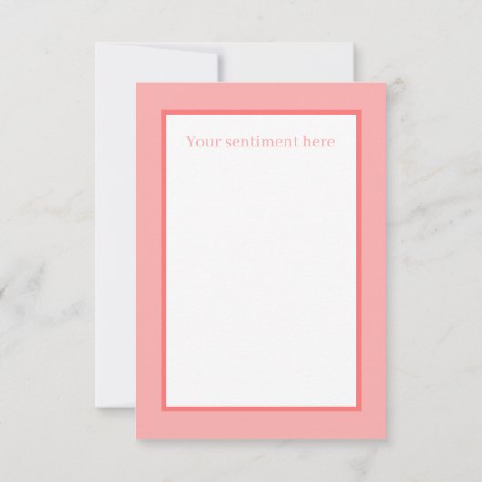 schattige liefhebbers denken dat je gevoel toevoeg notitiekaartje (Achterkant)