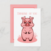 schattige liefhebbers denken dat je gevoel toevoeg notitiekaartje (Voorkant / Achterkant)