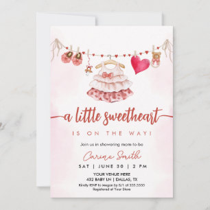 Schattige liefje Valentijns Baby shower Kaart