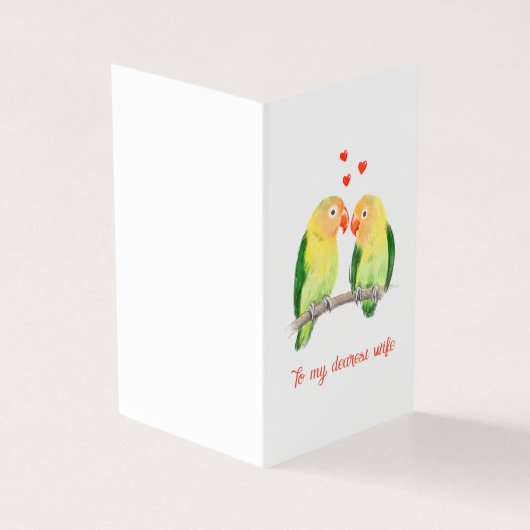 Schattige liefjes kaart (Buitenkant)