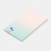 Schattige lieve baby walvis post-it® notes (Schuin)