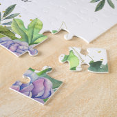 Schattige Lieve Bloemkatnaam Legpuzzel (Zijkant)