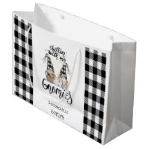 Schattige lieve kabouters Zwart buffelplaid