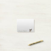 Schattige Lieve Kat Post-it® Notes (Op bureau)