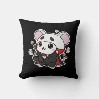 Schattige lieve kleine muis klaar voor Halloween Kussen