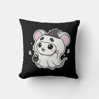 Schattige lieve kleine muis klaar voor Halloween Kussen