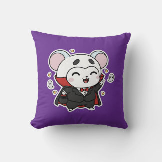 Schattige lieve kleine muis klaar voor Halloween Kussen