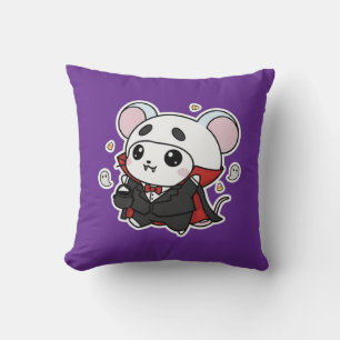 Schattige lieve kleine muis klaar voor Halloween Kussen