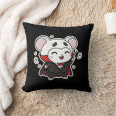 Schattige lieve kleine muis klaar voor Halloween Kussen (Deken)