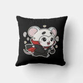 Schattige lieve kleine muis klaar voor Halloween Kussen (Achterkant)