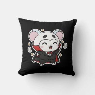 Schattige lieve kleine muis klaar voor Halloween Kussen