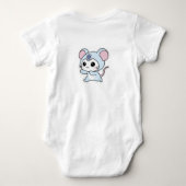 Schattige lieve kleine muis romper (Achterkant)