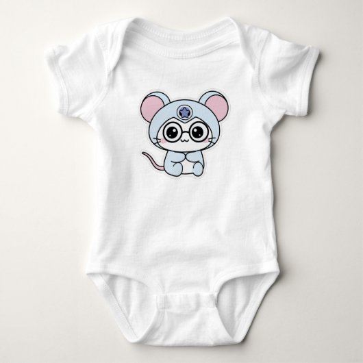 Schattige lieve kleine muis romper (Voorkant)