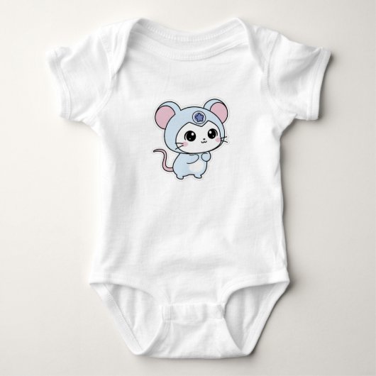 Schattige lieve kleine muis romper (Voorkant)