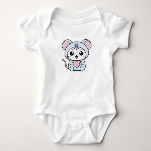 Schattige lieve kleine muis romper (Voorkant)
