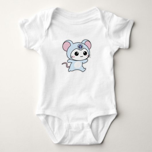 Schattige lieve kleine muis romper (Voorkant)