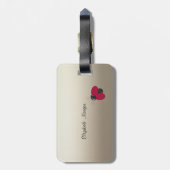 Schattige lieve lieveboeren, Lichte-Personalized Bagagelabel (Achterkant verticaal)