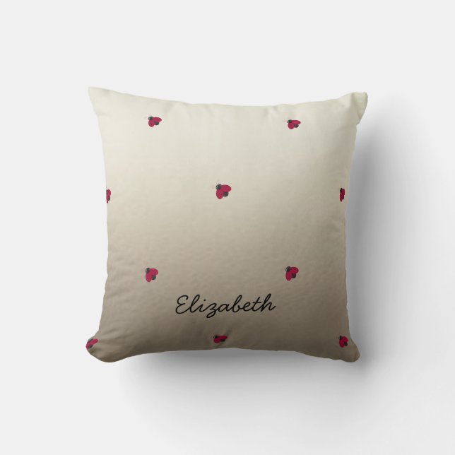 Schattige lieve lieveboeren, Lichte-Personalized Kussen (Voorkant)