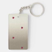 Schattige lieve lieveboeren, Lichte-Personalized Sleutelhanger (achterkant)
