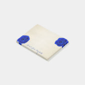 Schattige Lieve Stijlvolle, Blauwe Rozen Post-it® Notes (Schuin)