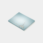 Schattige Lieve Vogels Verliefd -Persoonlijk Post-it® Notes (Schuin)