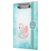 Schattige Lieve Zeemeermin, Zee Monogram Klembord (Links)