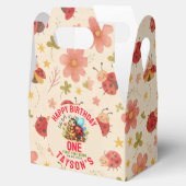 Schattige lieveheersbeestje 1e verjaardag | Bug Th Bedankdoosjes (Geopend)