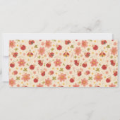 Schattige lieveheersbeestje 1e verjaardag | Bug Th Kaart (Achterkant)