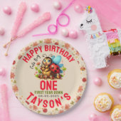 Schattige lieveheersbeestje 1e verjaardag | Bug Th Papieren Bordje (Feest)