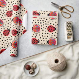 Schattige Lieveheersbeestje Autistische Vriendin A Cadeaupapier