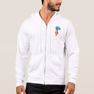 Schattige Lieveheersbeestje Blauwe Paraplu Regenla Hoodie