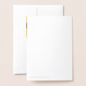 Schattige lieveheersbeestje Gold Foil Nummer Verja Folie Kaarten (Met envelop)