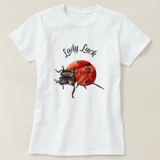 Schattige lieveheersbeestje Graphic Dames T-shirt (Design voorkant)
