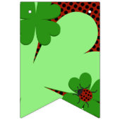 Schattige Lieveheersbeestje & Klaverblad Verjaarda Vlaggetjes (Eerste vlag)