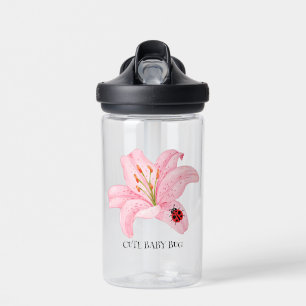 Schattige lieveheersbeestje lelie bloemenschool ki waterfles