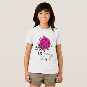 Schattige lieveheersbeestje meisjes naam roze wit  Tri-Blend shirt