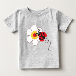Schattige lieveheersbeestje meisjes rood wit T-shi