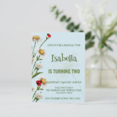 Schattige lieveheersbeestje met stippen blauwe mad briefkaart (Staand voorkant)