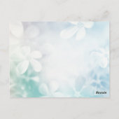 Schattige lieveheersbeestje met stippen blauwe mad briefkaart (Achterkant)